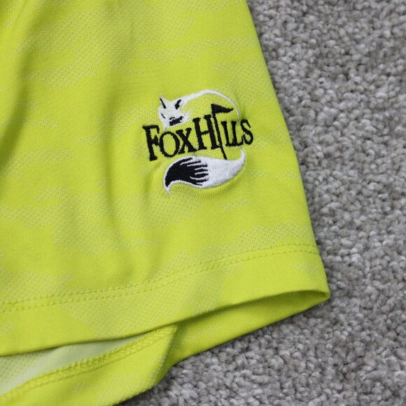 Nike Golf Polo Mens XL Yellow Icon Jacquard Camo Standard Fit Dri-Fit S/S - Picture 9 of 15